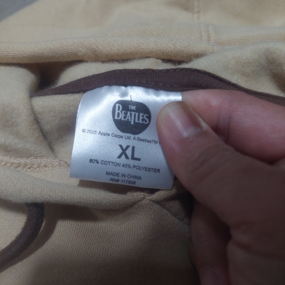 The Beatles Brown Hoodie with Iconic Graphic - Picture 6 of 6